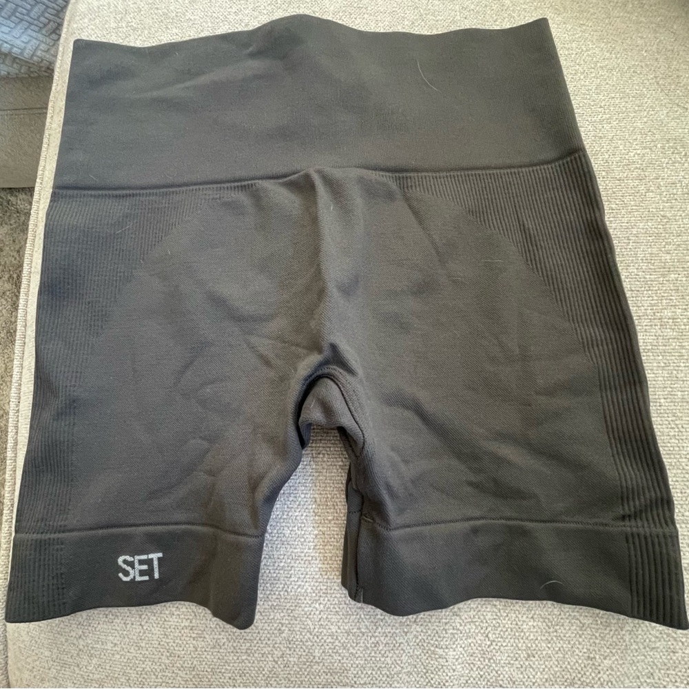 SET Active Sculptflex Shorts, Grey/Green/Dark Taupe, Small